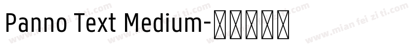 Panno Text Medium字体转换